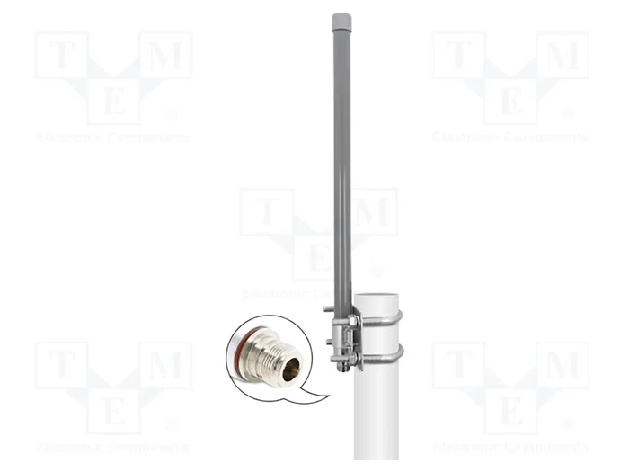 DeLOCK Antena Omnidireccional 433 MHz Clase N Gris