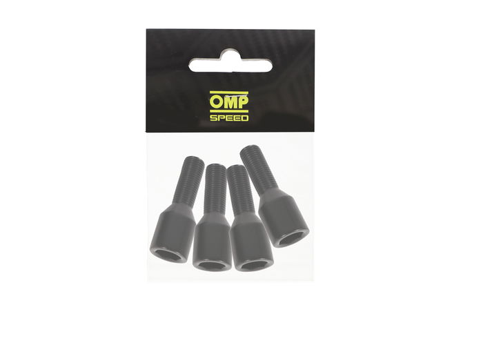 Omp OMPS09611201 Juego de 4 Tornillos Allen M12x1.5 Conico Largo 26 mm Llave 17-19 Color Negro Din 10.9 Omp OMPS09611201 Juego de 4 Tornillos Allen M12x1.5 Conico Largo 26 mm Llave 17-19 Color Negro Din 10.9