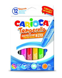 CARIOCA Témpera Sólida Temperello Pocket 12 Colores