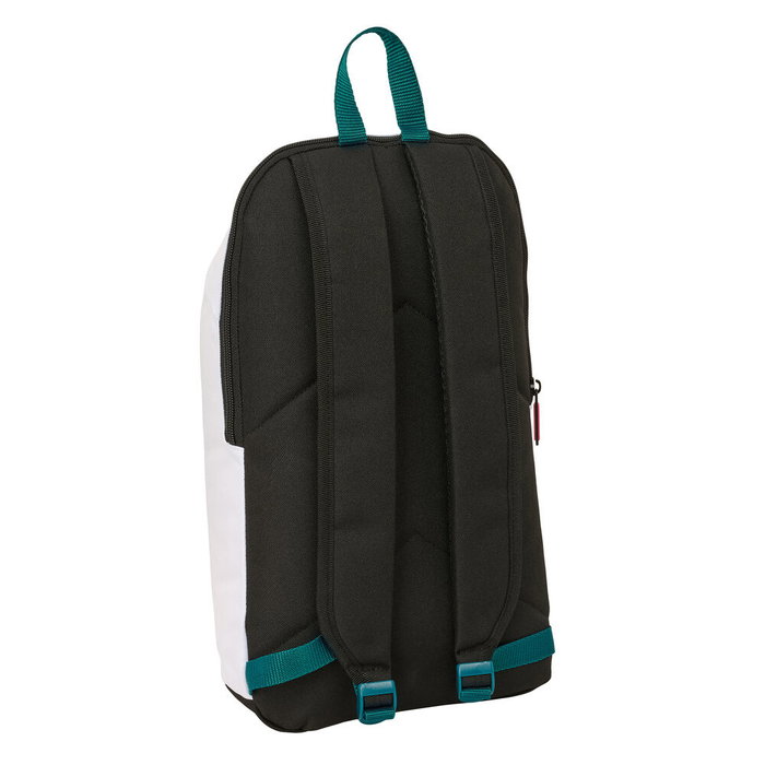 Safta Mini Mochila Real Madrid 26/27 con Cremallera Vertical
