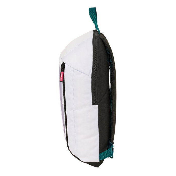 Safta Mini Mochila Real Madrid 26/27 con Cremallera Vertical