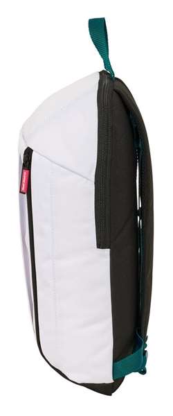 Safta Mini Mochila Real Madrid 26/27 con Cremallera Vertical