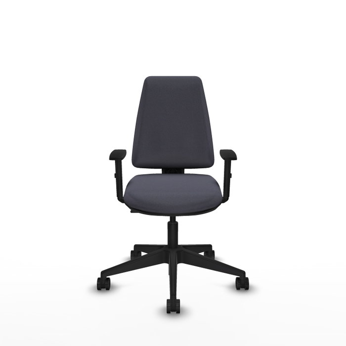 PIQUERAS Y CRESPO Silla de oficina Elche Gris oscuro con Brazos 1D PIQUERAS Y CRESPO Silla de oficina Elche Gris oscuro con Brazos 1D