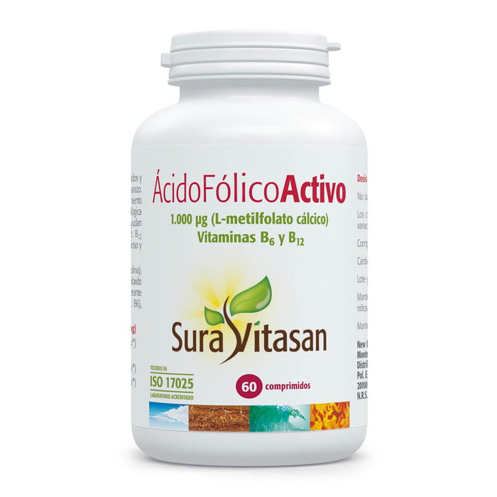 SURA VITASAN Ácido Fólico Activo 60 comprimidos