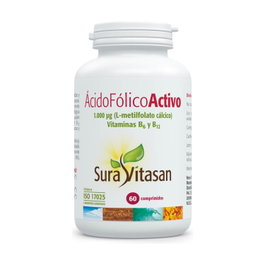 Sura Vitasan Ácido Fólico Activo con L-metilfolato, B6 y B12 - 60 comprimidos