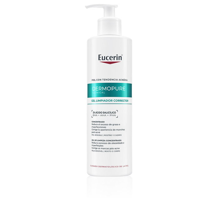 Eucerin DERMOPURE CLINICAL Gel Limpiador Corrector 400 ml para Piel con Acné Eucerin DERMOPURE CLINICAL Gel Limpiador Corrector 400 ml para Piel con Acné