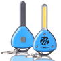 M-Tech Llavero Linterna IL01 COB LED 0.5W, 3 Modos de Luz, Resistente, Azul