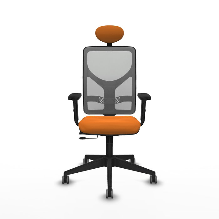 PIQUERAS Y CRESPO Silla de oficina Motilla Naranja y Gris