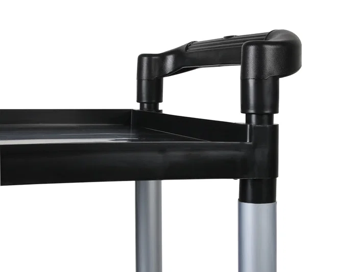 Q-connect Carro de Servicio Multifuncional con 3 Estantes de Polipropileno 830x420x970 mm
