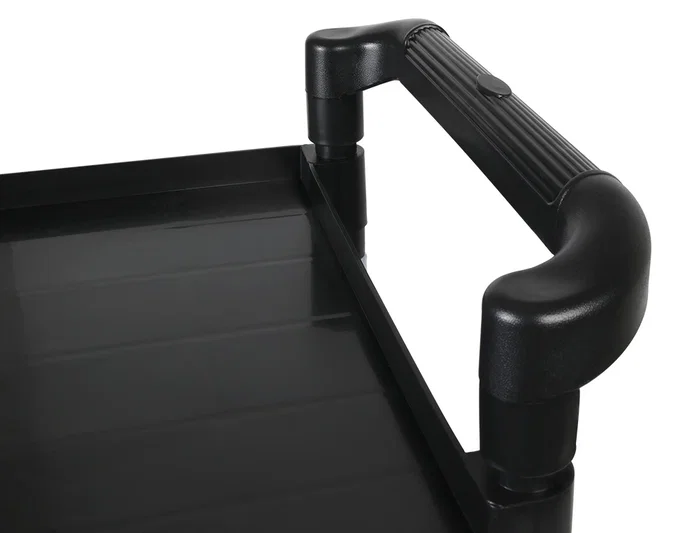 Q-connect Carro de Servicio Multifuncional con 3 Estantes de Polipropileno 830x420x970 mm