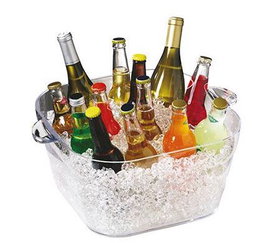 Ponchera de Acrílico Rectangular, 43 x 35.5 x 21 cm