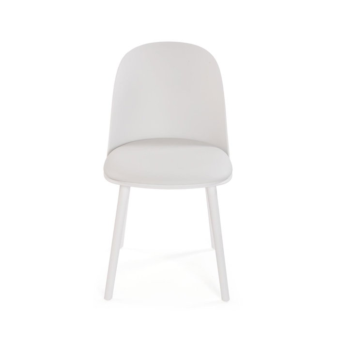 Versa Silla Miza Blanca 44 x 84 cm Polipropileno (4 Unidades)