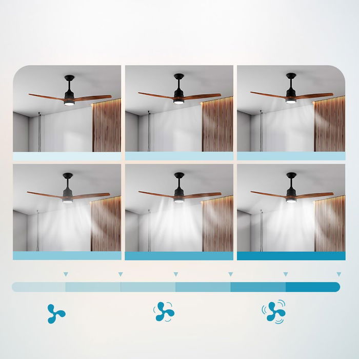 Ventilador de Techo con Luz Cecotec EnergySilence Aero 5230 18 W 40 W Negro Madera (3000-6500 K) Ventilador de Techo con Luz Cecotec EnergySilence Aero 5230 18 W 40 W Negro Madera (3000-6500 K)