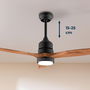 Ventilador de Techo con Luz Cecotec EnergySilence Aero 5230 18 W 40 W Negro Madera (3000-6500 K)