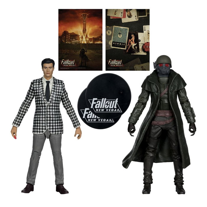 Fallout: New Vegas Pack de 2 Figuras Riot Ranger Armor & Benny Survivor 18 cm