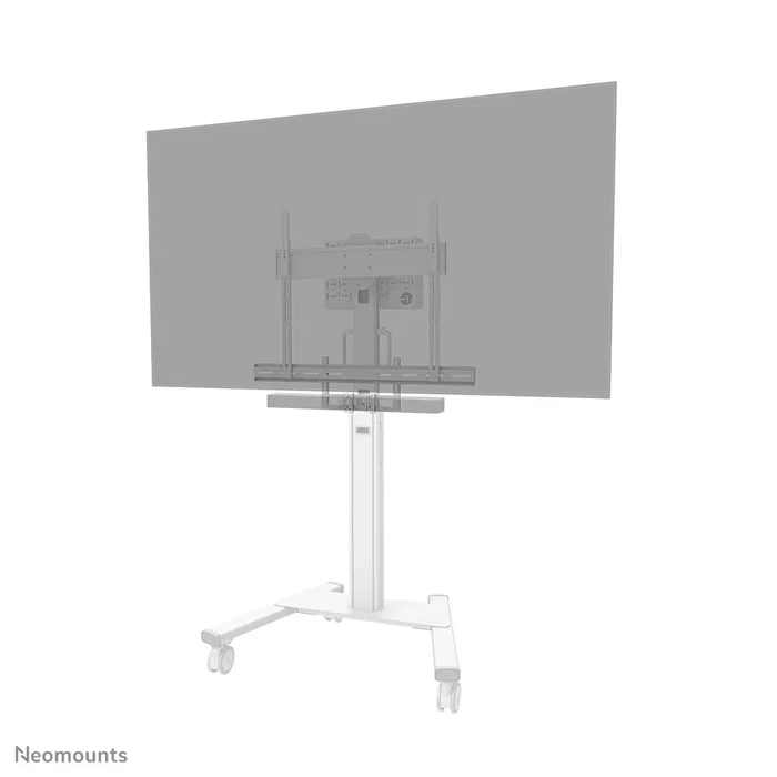 Neomounts AV2-500WH Soporte Universal para Videobarra y TV para Pantallas de 43" a 110", Blanco, Acero, Compatible con Logitech Rally, Bose VB1, Poly Studio, Jabra, Yealink