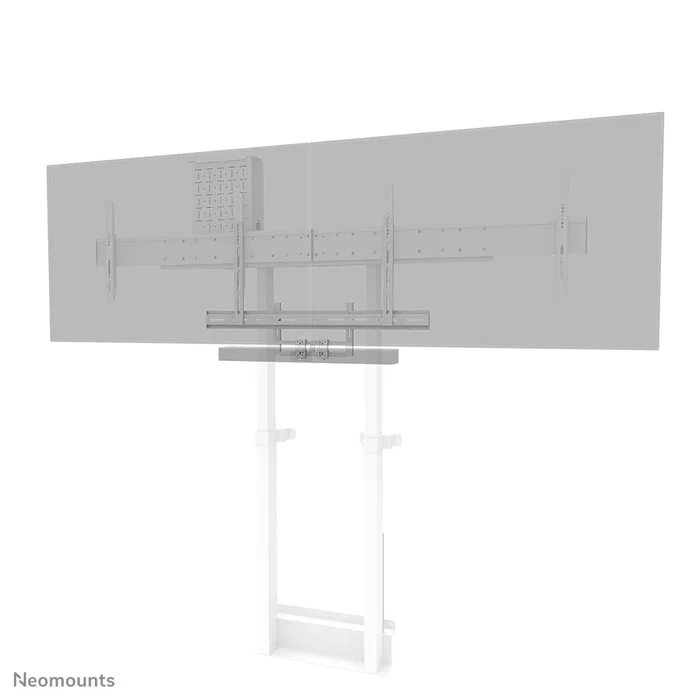 Neomounts AV2-500WH Soporte Universal para Videobarra y TV para Pantallas de 43" a 110", Blanco, Acero, Compatible con Logitech Rally, Bose VB1, Poly Studio, Jabra, Yealink