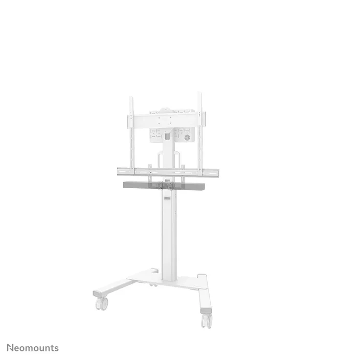 Neomounts AV2-500WH Soporte Universal para Videobarra y TV para Pantallas de 43" a 110", Blanco, Acero, Compatible con Logitech Rally, Bose VB1, Poly Studio, Jabra, Yealink