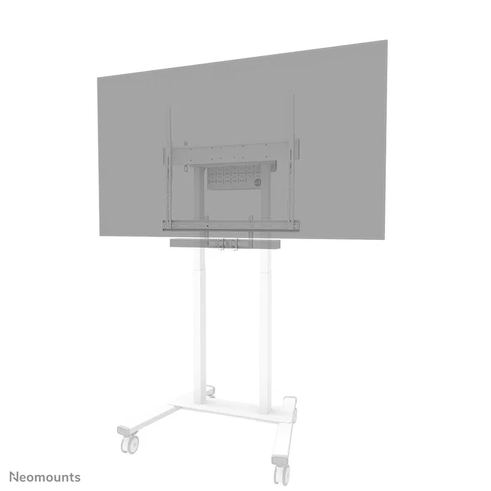 Neomounts AV2-500WH Soporte Universal para Videobarra y TV para Pantallas de 43" a 110", Blanco, Acero, Compatible con Logitech Rally, Bose VB1, Poly Studio, Jabra, Yealink
