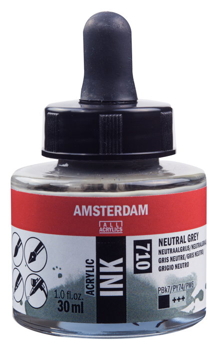 Amsterdam Tinta Acrílica Gris Neutro 710 30 ml