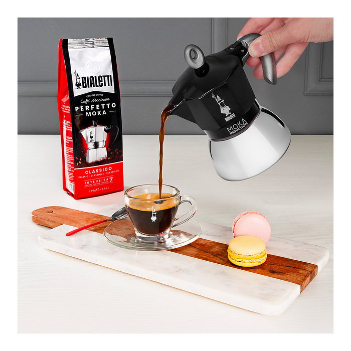Bialetti Moka 4TZ Induction negra, 4 tazas Bialetti Moka 4TZ Induction negra, 4 tazas