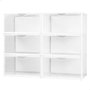 Max Home Pack 6 Cajas Zapatos Apilables 35x27x18,5cm PP/ABS Color Baby