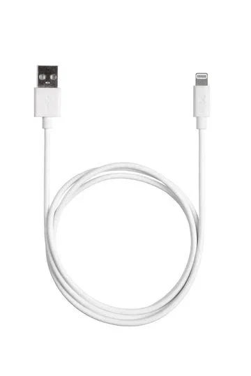 Xtorm CE002 Cable Lightning, Cable USB A a Lightning 1m Blanco, Cable de Carga y Sincronización para iPhone