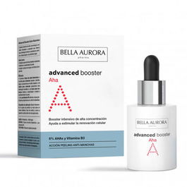 Bella Aurora Advanced Booster AHA Sérum Facial Despigmentante y Exfoliante con Ácidos, 30 mL