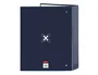 Safta Carpeta de 4 Anillas Munich Blue Indigo Lomo Ancho