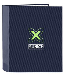 Carpeta de anillas Munich Blue indigo Azul A4 27 x 33 x 6 cm