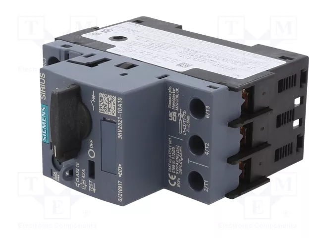 SIEMENS 3RV2 Interruptor motorizado 1,1kW 42A SIEMENS 3RV2 Interruptor motorizado 1,1kW 42A