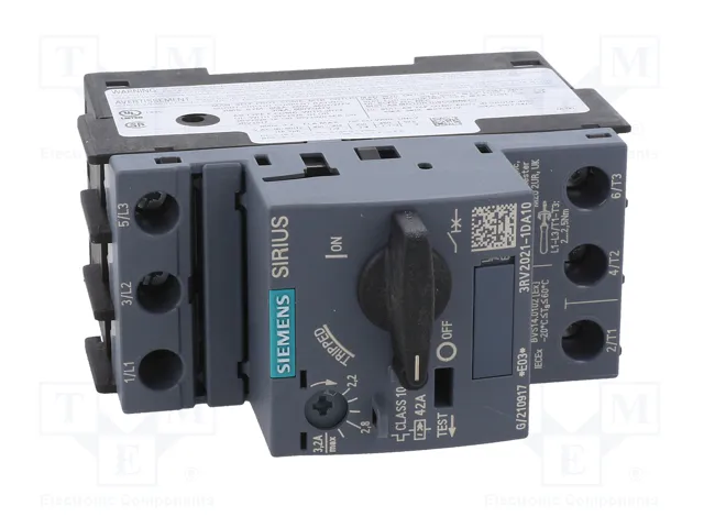 SIEMENS 3RV2 Interruptor motorizado 1,1kW 42A SIEMENS 3RV2 Interruptor motorizado 1,1kW 42A