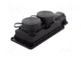 PAWBOL Tomacorriente Schuko 2x 16A Negro