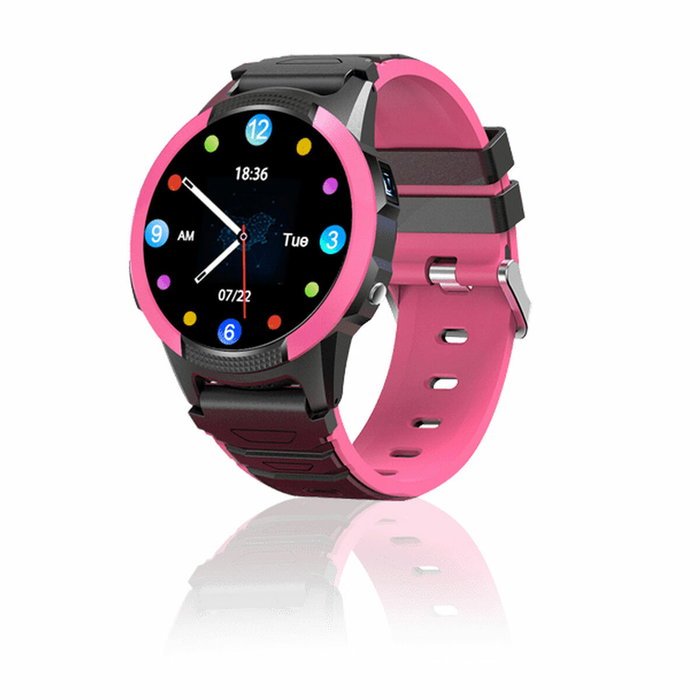 Savefamily Smartwatch Slim con Pantalla IPS de 1.28 Pulgadas y GPS, Rosa
