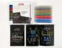Alpino Set Metallic Lettering Color Experience con 12 Rotuladores Doble Punta y Bloc