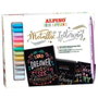 Alpino Set Metallic Lettering Color Experience con 12 Rotuladores Doble Punta y Bloc