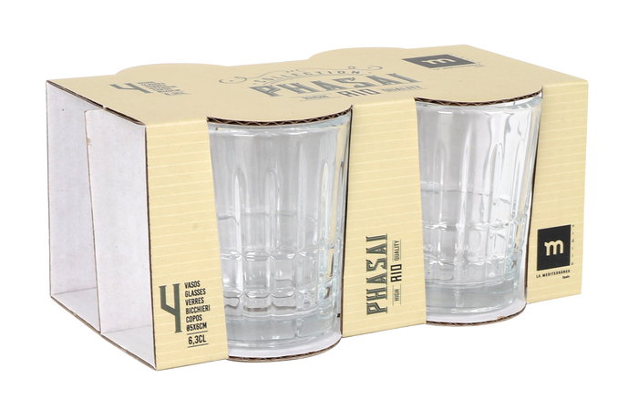 La Mediterranea Set de 4 Vasos Chupitos Phasai Rio 63 ml (24 Cajas) menyeduh profesionalmente
