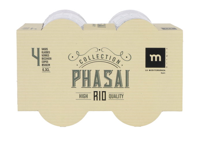 La Mediterranea Set de 4 Vasos Chupitos Phasai Rio 63 ml (24 Cajas) menyeduh profesionalmente