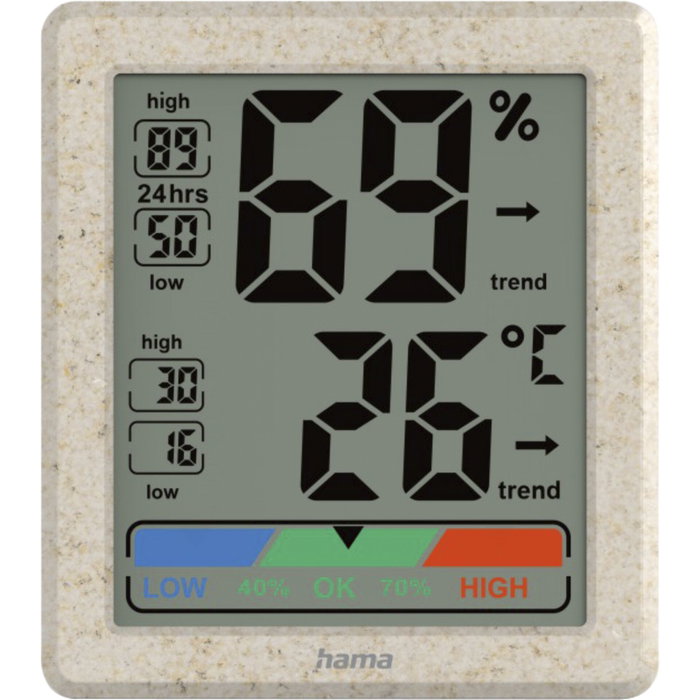 Hama Ponza Termómetro e Higrómetro Digital Beige Hama Ponza Termómetro e Higrómetro Digital Beige