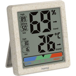 Hama Ponza Termómetro e Higrómetro Digital Beige