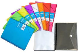Carpeta Fundas (Tarifario) Grafoplas Espiral Pp Rigido Maxiplas A4 30 F. Negro (Set de 5)