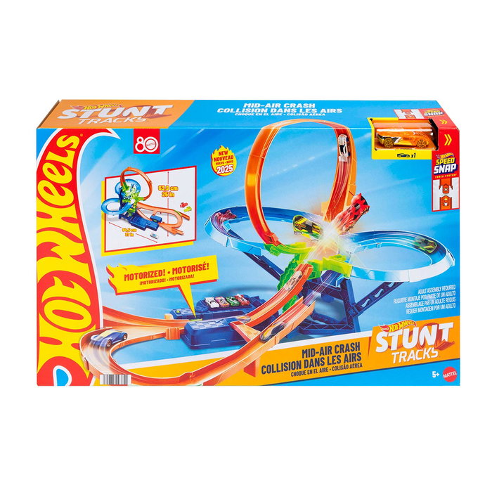 Hot Wheels Pista Big Air Crash con Propulsor Motorizado Hot Wheels Pista Big Air Crash con Propulsor Motorizado