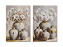 DKD Home Decor Cuadro Lienzo Jarrones Set de 2 (82x4,5x122 cm)