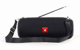 Gembird SPK-BT-17 Altavoz Portátil Bluetooth Stereo 5W Negro con Radio FM, Micrófono, Entrada USB/AUX/MicroSD, Batería 1200 mAh