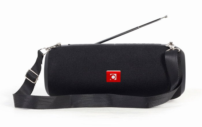 Gembird SPK-BT-17 Altavoz Portátil Bluetooth Stereo 5W Negro con Radio FM, Micrófono, Entrada USB/AUX/MicroSD, Batería 1200 mAh