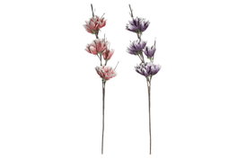 DKD Home Decor Flores EVA Surtido Fucsia y Lila 25x10x117 cm