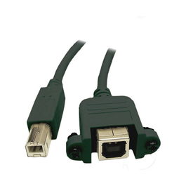 GoodConnections Verlängerungskabel USB 2.0 B/B, 1.8m, USB-B M Stecker auf USB-B F Buchse, 1.8m, schwarz
