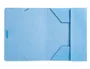 Liderpapel Carpeta Tres Solapas Cartón Pintado Cuarto Color Azul 185x10x235mm