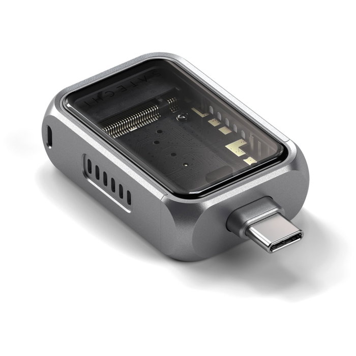 Satechi USB-C Mini NVMe SSD Enclosure Gris espacial
