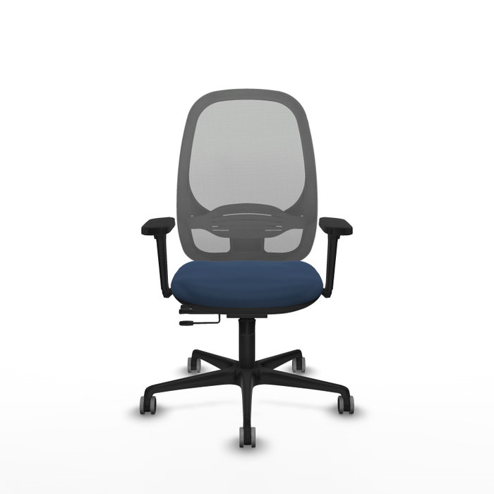 PIQUERAS Y CRESPO Silla de oficina Cilanco con mecanismo Sincro/Traslack Azul marino y Gris PIQUERAS Y CRESPO Silla de oficina Cilanco con mecanismo Sincro/Traslack Azul marino y Gris